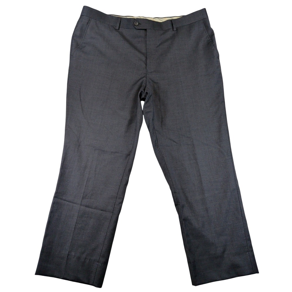 Mantoni Mens Super Fine 100% Virgin Wool Dress Pants Charcoal Gray Size 38x29